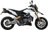 Doble Salida De Escape Con Catalizador Y Homologación Acústica Suono Acero Negro Carbono - Mivv Compatible Con Aprilia Dorsoduro 1200 (2012-2016)