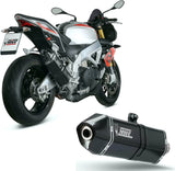 Tubo De Escape Con Catalizador Y Homologación Acústica Speed Edge Acero Negro Carbono - Mivv Compatible Con Aprilia Tuono V4 1100 (2018-2020)