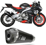 Sistema De Escape Completo Con Catalizador Y Homologación Acústica Delta Race Carbono Carbono - Mivv Compatible Con Aprilia Rs 660 (2020-2024)