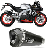 Non-Catalytic Exhaust Tip With Sound Certification Delta Race Carbon Carbon - Mivv Compatible With Aprilia Rsv4 (2017-2020)