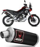 Tubo De Escape Con Homologación Acústica Dakar Acero Negro - Mivv Compatible Con Aprilia Tuareg 660 (2022-2024)