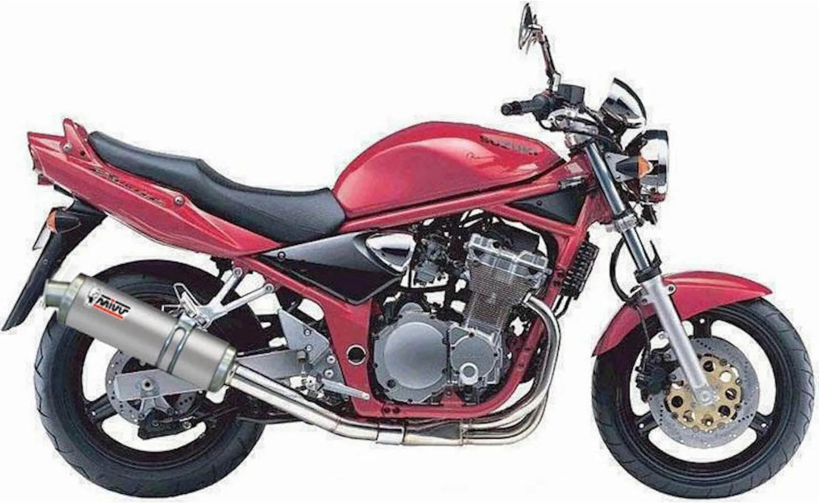 Tubo De Escape Con Homologación Acústica Oval Acero - Mivv Compatible Con Suzuki Gsf 600 Bandit (2000-2004)
