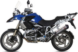 Tubo De Escape Con Homologación Acústica Oval Titano Carbono - Mivv Compatible Con Bmw R 1200 Gs Adventure (2004-2007)