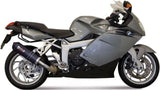 Tubo De Escape Sin Catalizador Y Con Homologación Acústica Oval Carbono Carbono - Mivv Compatible Con Bmw K 1200 R (2005-2008)