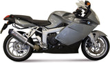 Tubo De Escape Sin Catalizador Y Con Homologación Acústica Oval Titano Carbono - Mivv Compatible Con Bmw K 1200 Gt (2005-2008)