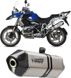 Tubo De Escape Con Homologación Acústica Speed Edge Titano Carbono - Mivv Compatible Con Bmw R 1200 Gs Adventure (2008-2009)