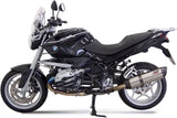 Tubo De Escape Con Homologación Acústica Suono Acero Carbono - Mivv Compatible Con Bmw R 1200 (2008-2010)