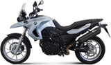 Tubo De Escape Con Homologación Acústica Suono Acero Negro Carbono - Mivv Compatible Con Bmw F 650 Gs (2008-2012)