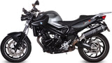 Tubo De Escape Con Homologación Acústica Speed Edge Acero Negro Carbono - Mivv Compatible Con Bmw F 800 Gt (2009-2020)
