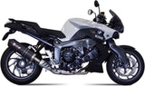 Tubo De Escape Sin Catalizador Y Con Homologación Acústica Oval Carbono Carbono - Mivv Compatible Con Bmw K 1300 R (2009-2016)