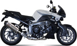 Tubo De Escape Con Catalizador Y Homologación Acústica Oval Titano Carbono - Mivv Compatible Con Bmw K 1300 S (2009-2016)