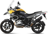 Tubo De Escape Con Homologación Acústica Suono Acero Negro Carbono - Mivv Compatible Con Bmw R 1200 Gs Adventure (2010-2012)
