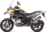 Tubo De Escape Con Homologación Acústica Oval Titano Carbono - Mivv Compatible Con Bmw R 1200 Gs Adventure (2010-2012)