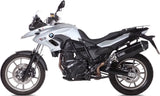 Tubo De Escape Con Homologación Acústica Speed Edge Acero Negro Carbono - Mivv Compatible Con Bmw F 700 Gs (2012-2017)