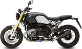 Exhaust Tip With Noise Certification Suono Steel Black Carbon - Mivv Compatible With Bmw R Nine T 1200 (2014-2020)