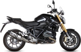 Tubo De Escape Con Homologación Acústica Speed Edge Acero Carbono - Mivv Compatible Con Bmw R 1200 Rs (2015-2018)
