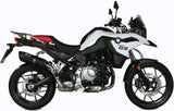 Tubo De Escape Con Homologación Acústica Suono Acero Negro Carbono - Mivv Compatible Con Bmw F 750 Gs (2018-2024)