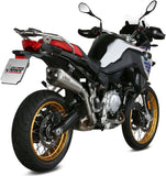 Tubo De Escape Con Homologación Acústica Delta Race Acero Carbono - Mivv Compatible Con Bmw F 750 Gs (2018-2024)