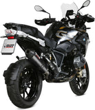 Tubo De Escape Con Homologación Acústica Oval Carbono Carbono - Mivv Compatible Con Bmw R 1250 Gs (2019-2023)
