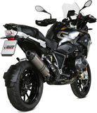 Tubo De Escape Con Homologación Acústica Oval Titano Carbono - Mivv Compatible Con Bmw R 1250 Gs Adventure (2019-2023)