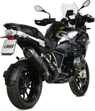 Tubo De Escape Con Homologación Acústica Speed Edge Acero Negro Carbono - Mivv Compatible Con Bmw R 1250 Gs (2019-2023)