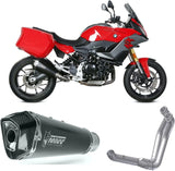 Sistema De Escape Completo Sin Catalizador Y Con Homologación Acústica Delta Race Acero Negro Carbono - Mivv Compatible Con Bmw F 900 Xr (2020-2024)