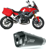 Tubo De Escape Con Homologación Acústica Delta Race Acero Negro Carbono - Mivv Compatible Con Bmw F 900 Xr (2020-2024)