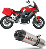 Tubo De Escape Con Homologación Acústica Oval Titano Carbono - Mivv Compatible Con Bmw F 900 Xr (2020-2024)