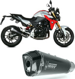 Tubo De Escape Con Homologación Acústica Delta Race Acero Negro Carbono - Mivv Compatible Con Bmw F 900 R (2020-2024)