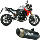 Tubo De Escape Con Homologación Acústica Gppro Acero Negro - Mivv Compatible Con Bmw F 900 R (2020-2024)