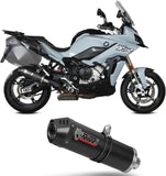 Tubo De Escape Con Homologación Acústica Oval Carbono Carbono - Mivv Compatible Con Bmw S 1000 Xr (2020-2024)