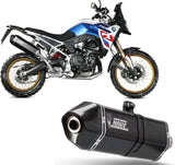 Tubo De Escape Con Homologación Acústica Speed Edge Acero Negro Carbono - Mivv Compatible Con Bmw F 900 Gs (2024)