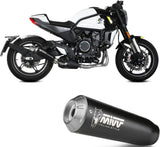 Tubo De Escape Con Homologación Acústica X-M1 Acero Negro - Mivv Compatible Con Cfmoto 700 Cl-X (2023-2024)