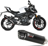 Tubo De Escape Con Homologación Acústica Gp Carbono - Mivv Compatible Con Cfmoto 450 Nk (2023-2024)