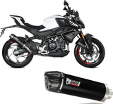Exhaust Tip With Noise Certification Ak-1 Steel Black - Mivv Compatible With Cfmoto 450 Nk (2023-2024)