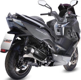 Sistema De Escape Completo Sin Catalizador Y Con Homologación Acústica Urban Acero - Mivv Compatible Con Kymco Xciting 400 (2013-2016)