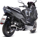 Complete Catalytic Exhaust System With Sound Certification Urban Stainless Steel - Mivv Compatible With Kymco Xciting 400 (2013-2016)
