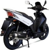 Complete Non-Catalytic Exhaust System With Sound Certification Urban Stainless Steel - Mivv Compatible With Kymco Agility 200 R16 (2014-2016)