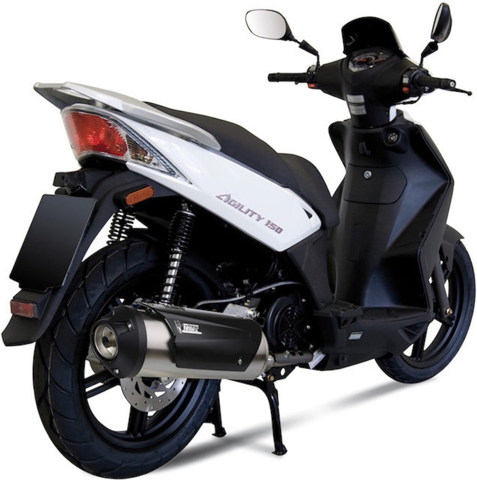 Complete Non-Catalytic Exhaust System With Sound Certification Urban Stainless Steel - Mivv Compatible With Kymco People S 200 (2007-2012)