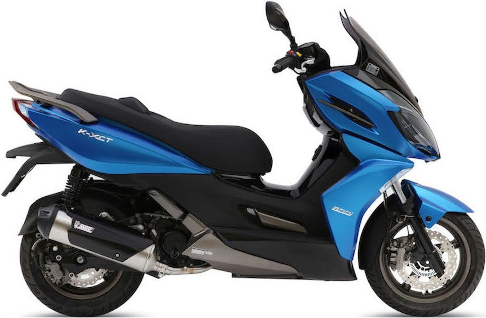 Complete Non-Catalytic Exhaust System With Sound Certification Urban Stainless Steel - Mivv Compatible With Kymco K-Xct 300 (2012-2016)