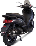 Sistema De Escape Completo Sin Catalizador Y Con Homologación Acústica Urban Acero - Mivv Compatible Con Piaggio Beverly Tourer 300 (2009-2010)