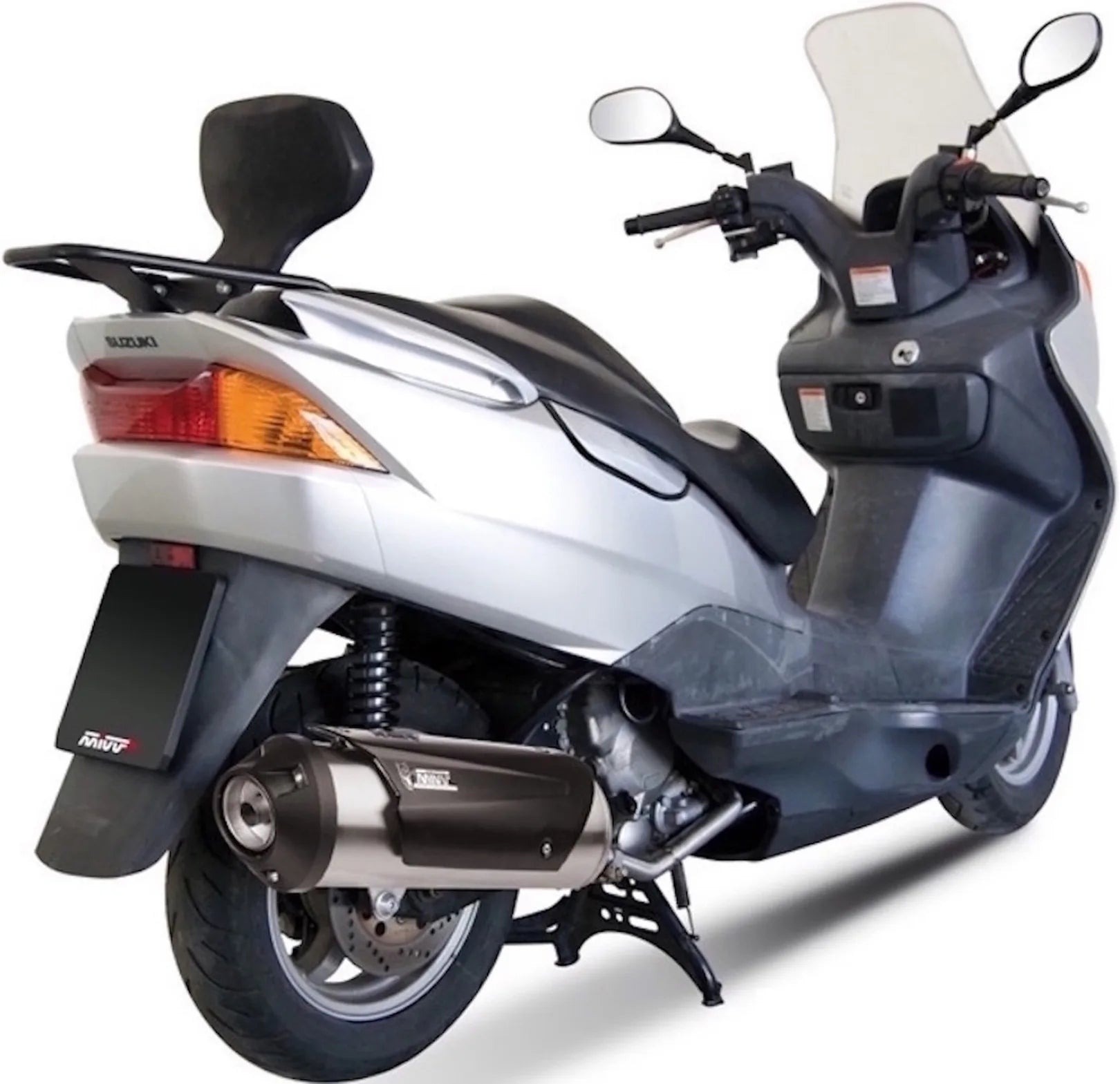 Sistema De Escape Completo Con Catalizador Y Homologación Acústica Urban Acero - Mivv Compatible Con Suzuki Uh 125 Burgman (2002-2006)