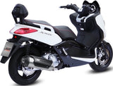 Complete Catalytic Exhaust System With Sound Certification Urban Stainless Steel - Mivv Compatible With Yamaha Versity 300 (2003-2005)