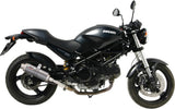 Dual Non-Catalytic Exhaust System With Sound Certification Oval Stainless Steel - Mivv Compatible With Ducati Monster 695 (2006-2008)