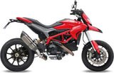 Catalytic Exhaust Tip With Sound Certification Suono Stainless Steel Carbon - Mivv Compatible With Ducati Hypermotard 821 (2013-2015)