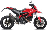 Non-Catalytic Exhaust Tip With Sound Certification Suono Steel Black Carbon - Mivv Compatible With Ducati Hypermotard 821 (2013-2015)