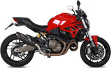 Catalytic Exhaust Tip With Sound Certification Suono Steel Black Carbon - Mivv Compatible With Ducati Monster 821 (2014-2017)