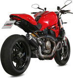 Tubo De Escape Con Catalizador Y Homologación Acústica Gppro Acero Negro - Mivv Compatible Con Ducati Monster 1200 (2014-2016)