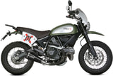 Tubo De Escape Con Catalizador Y Homologación Acústica Delta Race Acero Negro Carbono - Mivv Compatible Con Ducati Scrambler 800 (2015-2020)