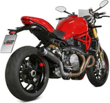 Catalytic Exhaust Tip With Sound Certification Gppro Steel Black - Mivv Compatible With Ducati Monster 821 (2018-2020)